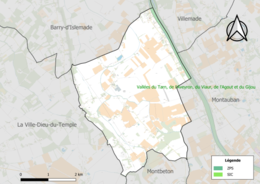 Site Natura 2000 sur le territoire communal.