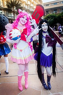 Cosplay at Anime LA 2015 of Marceline and Princess Bubblegum ALA 2015-6249 (16306519762).jpg