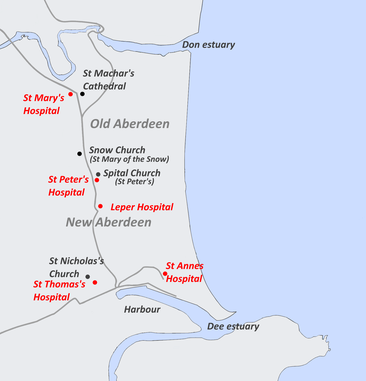 Hospitals in the Diocese of Aberdeen