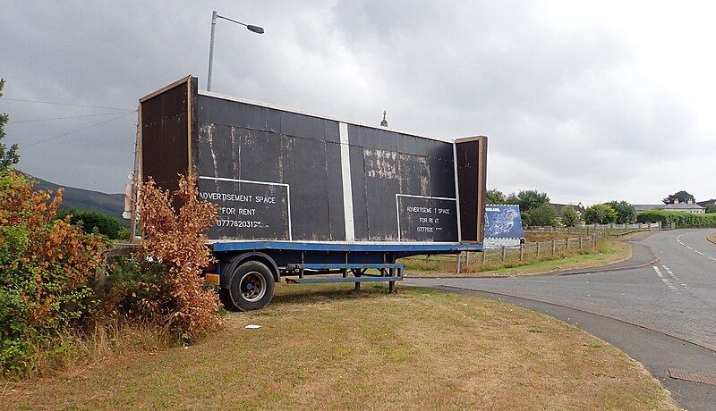 File:Advertising space for sale on the N1 slip road at Jonesborough - geograph.org.uk - 5850245.jpg