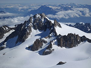 Aiguille du Tour seen from the Aiguille du Chardonnet