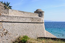 View of the citadel of Ajaccio