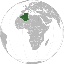 Mapa de Algeria