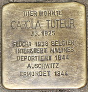 Stolperstein für Carola Tuteur