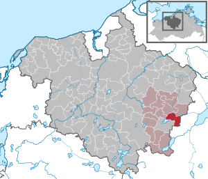 Li position de Alt Sührkow in li Subdistrict Rostock