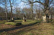 View of the site in 2011 Alter Johannisfriedhof Leipzig 2011.jpg