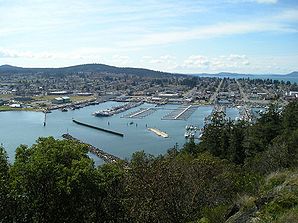 Vista de Anacortes do leste