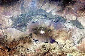 L'Ararat dalla Stazione Spaziale Internazionale in una foto scattata in data 8 luglio 2011