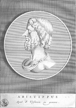 <span class="mw-page-title-main">Aristippus</span> Greek philosopher, founder of Cyrenaicism (c.435–c.356 BCE)