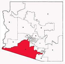 Kaart van de wetgevende districten van Arizona 2012.D4.jpg