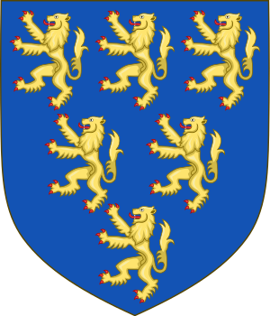 Coat of arms of Geoffrey Plantagenet, Count of Anjou