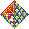 Arms of Jeanne de France (Navarre).svg