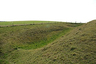 <span class="mw-page-title-main">Winkelbury Camp</span> Archaeological site in Berwick St John, Wiltshire, England