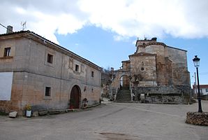 Barrio de Santa María with parish church and mansion