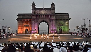 Beating the Retreat and Tattoo Ceremony at the Gateway, on Navy Day in 2018