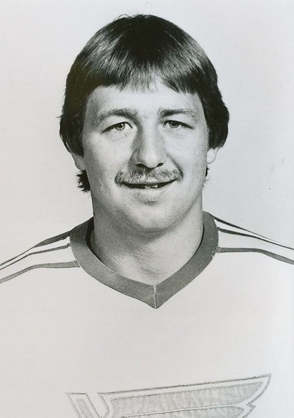 Drafted by the Blues in 1976, Bernie Federko played with the team from 1976 to 1989. He holds the record for games played with the Blues.