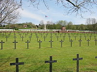 The French and German Cemeteries at Bertrimoutier.