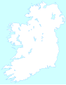 Blank map of Ireland