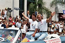 Bob Paris and Rod Jackson (on the right) in June 1993 Bob Paris and Rod Jackson (7294256320).jpg