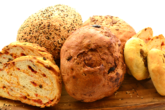 Assortment of breads