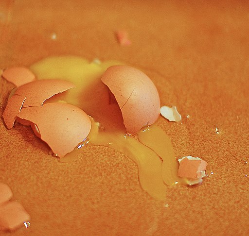 Broken egg orange