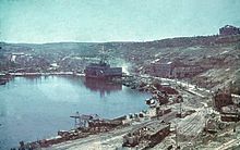 Le port de Sébastopol après la bataille, en juillet 1942.