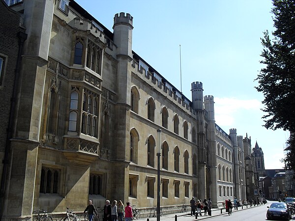 Corpus Christi College New Court seen from Trumpington Street