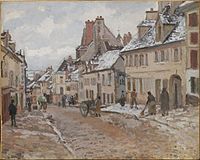 Pontoise, ο δρόμος για την Gisors τον χειμώνα, 1873, Βοστώνη, Μουσείο Καλών Τεχνών