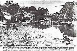 <span class="mw-page-title-main">Camp Creek train wreck</span> 1900 railroad accident in Georgia