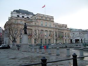 Canada House, home of the High Commission of Canada, London.