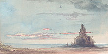 Cape Horn as seen during the United States Exploring Expedition, depicted in watercolor by Alfred Thomas Agate Cape Horn by Alfred Agate.jpg
