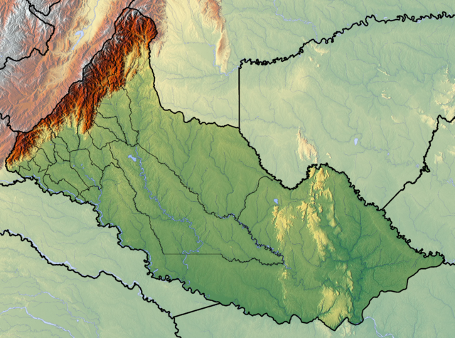 卡克塔省地形图