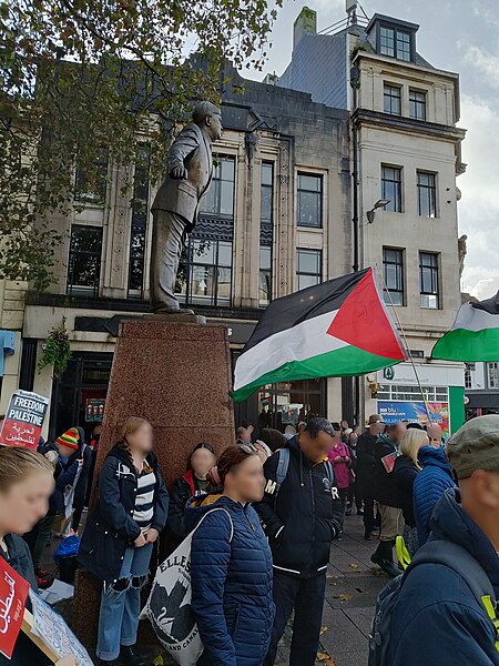 File:Cardiff Solidarity for Palestine protest, 4 November 2023 120133 (redacted).jpg