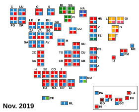 Kartogram over det spanske senatvalg, 2019-11.svg