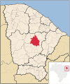 Localização do município cearense de Quixeramobim
