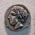 Chalcidian League - 412-410 BC - silver tetradrachm - head of Apollon - kithara - Berlin MK AM