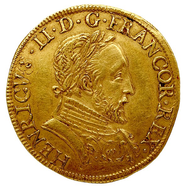 File:Charles IX au nom de Henri II double henri d'or 1561 avers.jpg