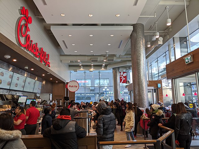 Chick-fil-A at One Bloor in Toronto.