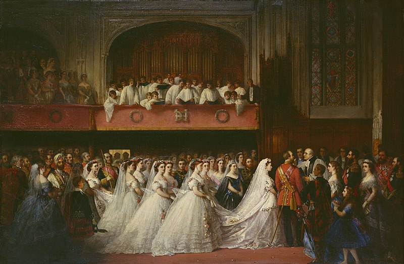 File:Christian Karl Magnussen (1821-96) - The Marriage of Princess Helena, 5 July 1866 - RCIN 404483 - Royal Collection.jpg