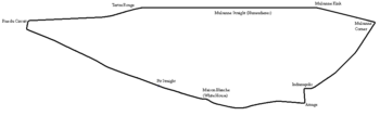 The Le Mans circuit in 1930 Circuit de la Sarthe Le Mans 1929-1931.png