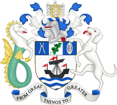 Coat of arms of the London Borough of Tower Hamlets.svg