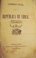 Código Civil de Chile (Ausgabe von 1856)