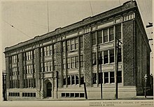 The former Cogswell College campus in 1905. Cogswell Polytechnical College.jpg