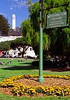 Juana Briones, Pioneer settler of Yerba Buena Coit Tower from Washington Square.jpg