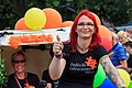 * Nomination Supporters of "Lesbische Lehrerinnen NRW e.V" (Lesbian Teachers in North Rhine Westphalia) at Cologne Pride Parade 2014 --Cccefalon 06:20, 13 July 2014 (UTC) * Decline Loss of detail in the hair, not sharp enough on the face. --Mattbuck 21:58, 18 July 2014 (UTC)