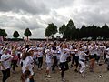 English: Warm up for The Color Run in Munich, Germany on 30.06.2013