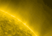 Comet C-2011 W3 Lovejoy video from SDO (after perihelion).gif