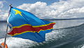 Congolese flag on Lake Kivu.jpg