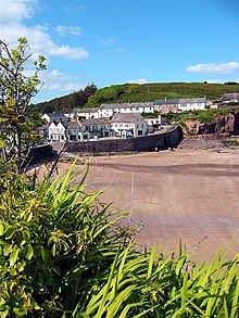 Low tide at Lawlor's Beach in the Lower Village