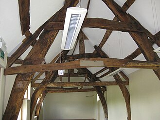 Detail of Cruck frame at Ty-Coch